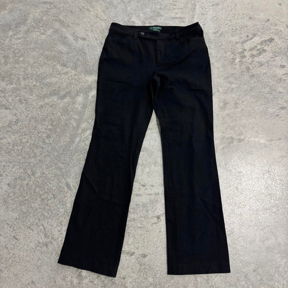 Lauren Ralph Lauren Black Stretch Cotton Pants Women's Size 8 Workwear